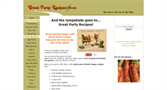 Desktop Screenshot of greatpartyrecipes.com